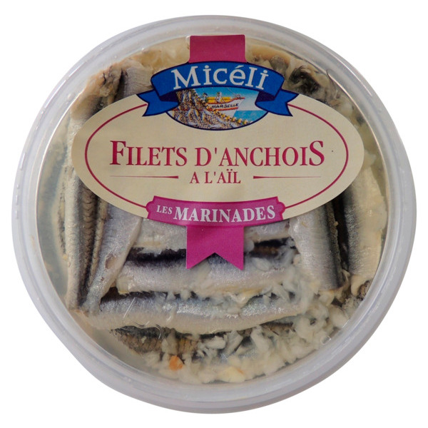 Filets D'anchois Marinés À L'ail Micéli