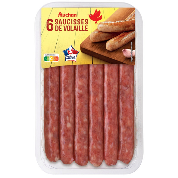 6 Saucisses De Volaille Auchan