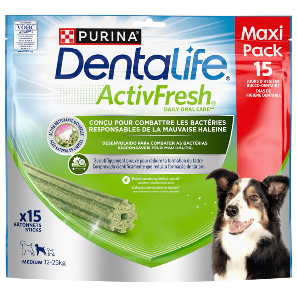 Friandises À Mâcher Pour Chiens De Taille Moyenne Dentalife Activfresh Purina