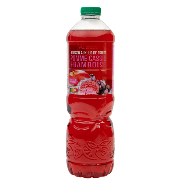 Boisson Au Jus De Fruits Goût Pomme Cassis Framboise Auchan