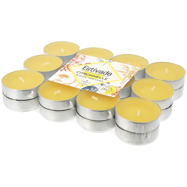 Les 24 Bougies Chauffe Plat Citronnelle Estivade