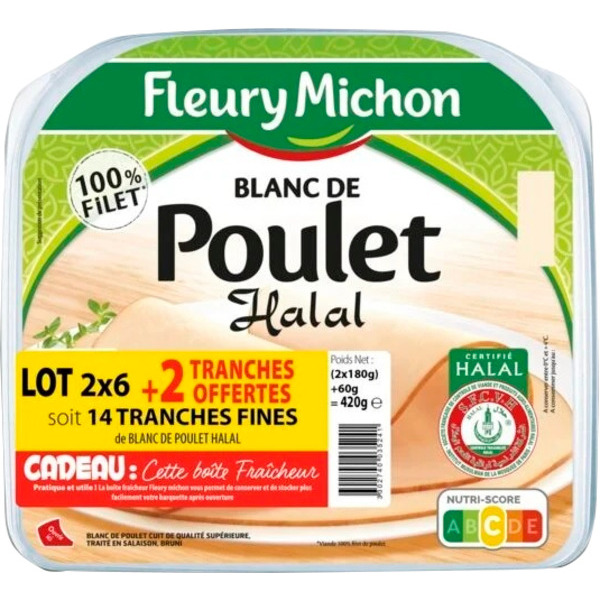 Blanc De Poulet Halal Fleury Michon