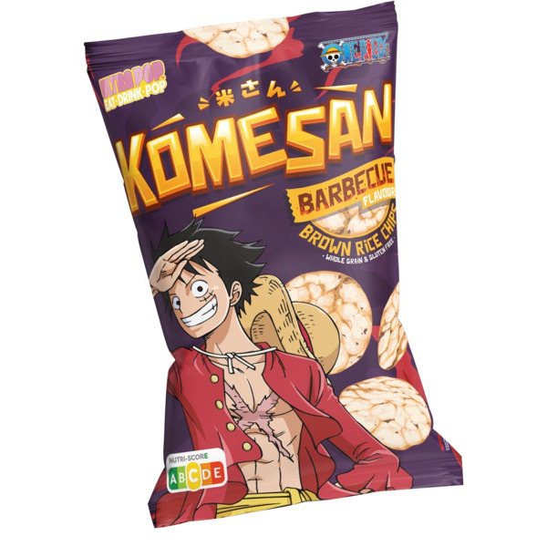 Chips De Riz Soufflé Au Goût Barbecue Luffy