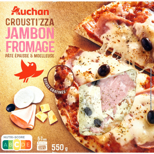 La Croust'izza Jambon Fromage Auchan