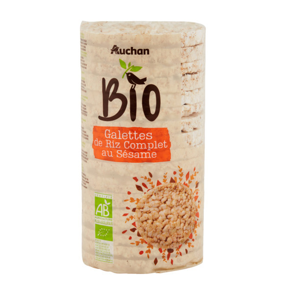 Galettes De Riz Complet Au Sésame Auchan Bio