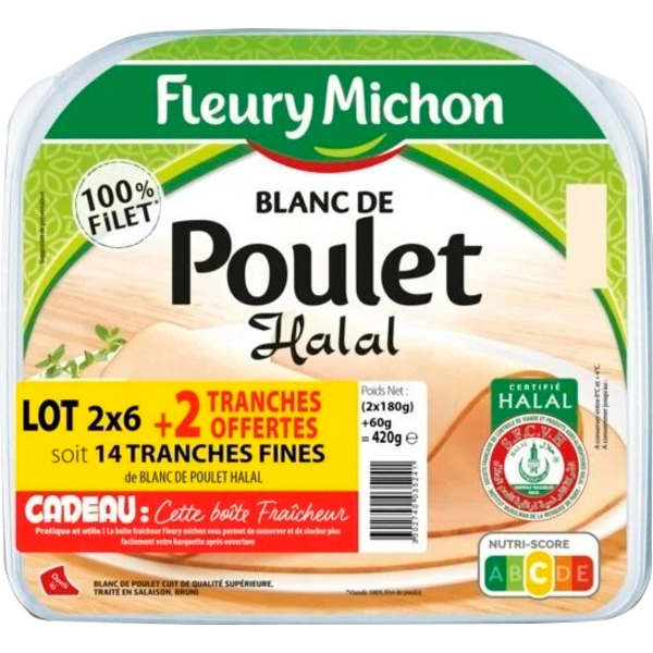 Blanc De Poulet Halal Fleury Michon