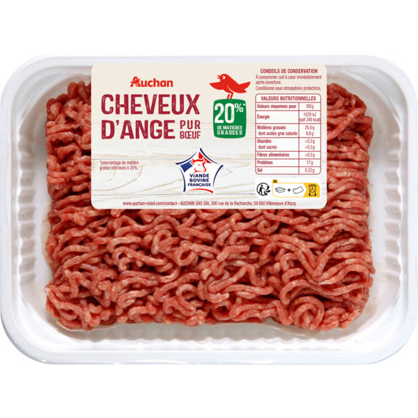 Viande Hachée Pur Bœuf Auchan