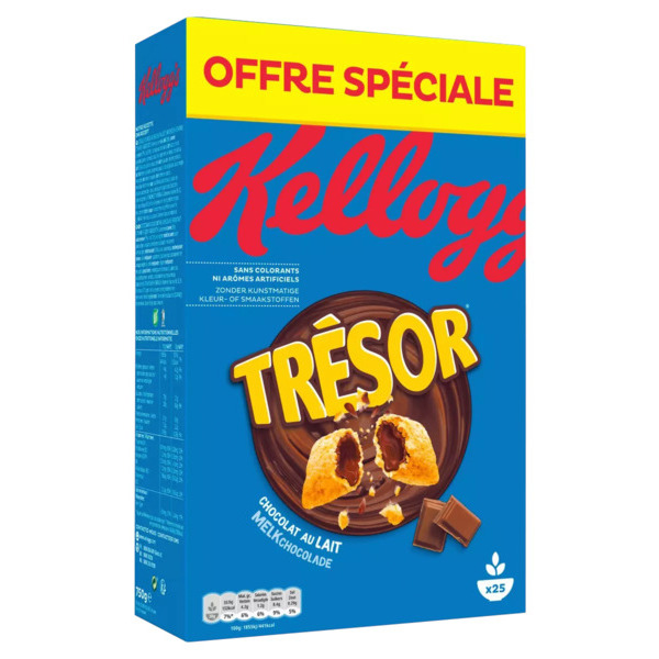 Céréales Trésor Chocolat Au Lait Kellogg's