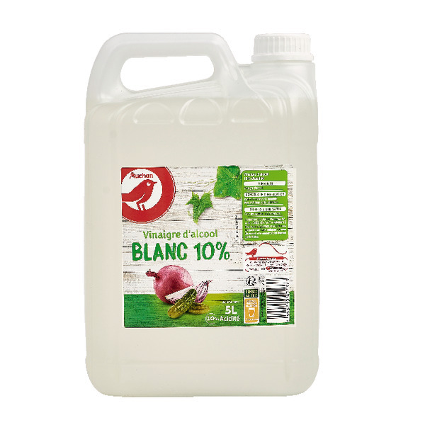 Vinaigre D'alcool Blanc 10% Auchan