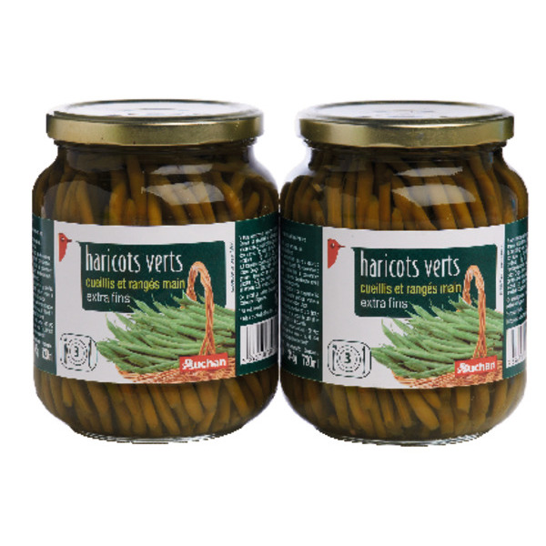 Haricots Verts Extra Fins Cueillis Et Rangés Main Auchan