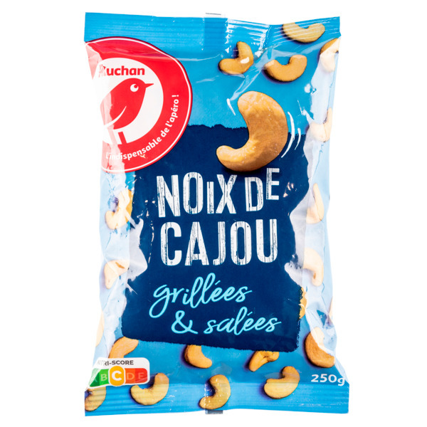 Noix De Cajou Grillées Et Salées Auchan