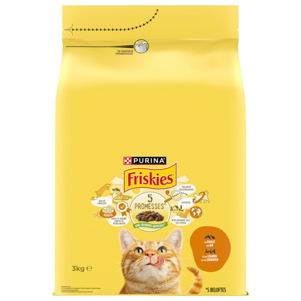 Croquettes Au Poulet Et À La Dinde Pour Chat Adulte Friskies