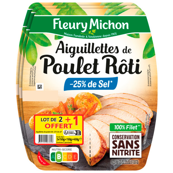 Aiguillettes De Poulet Roti Fleury Michon 