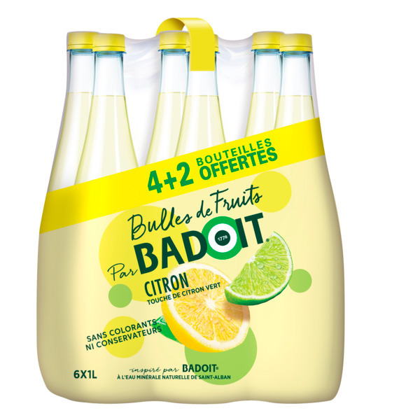 Badoit Bulles De Fruits Citron Touche De Citron Vert