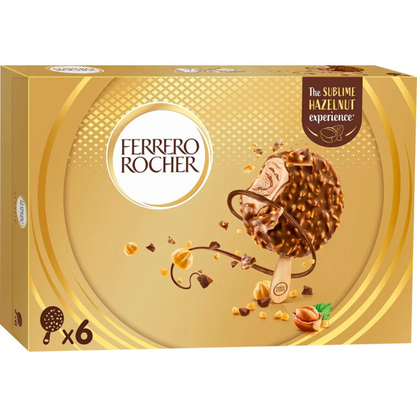 Bâtonnet Glace Lait Noisettes Ferrero Rocher