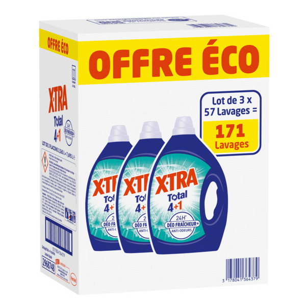 Lessive Liquide Déo Fraicheur Xtra Total