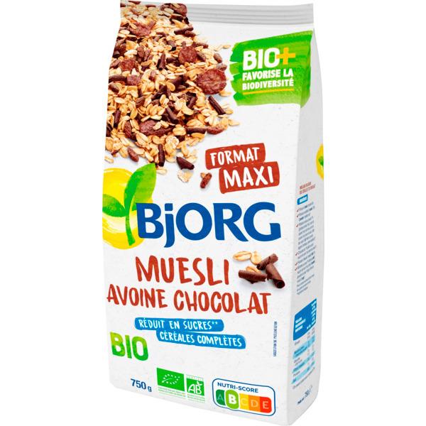 Muesli Avoine Chocolat Bio Bjorg