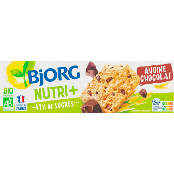 Biscuits Nutri + Avoine Chocolat Bio Bjorg