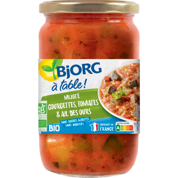 Mijoté De Courgettes, Tomates Et Ail Des Ours Bio Bjorg