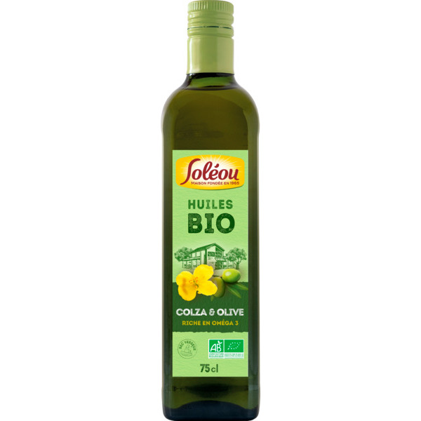 Huile D'olive Et Colza Bio Soleou