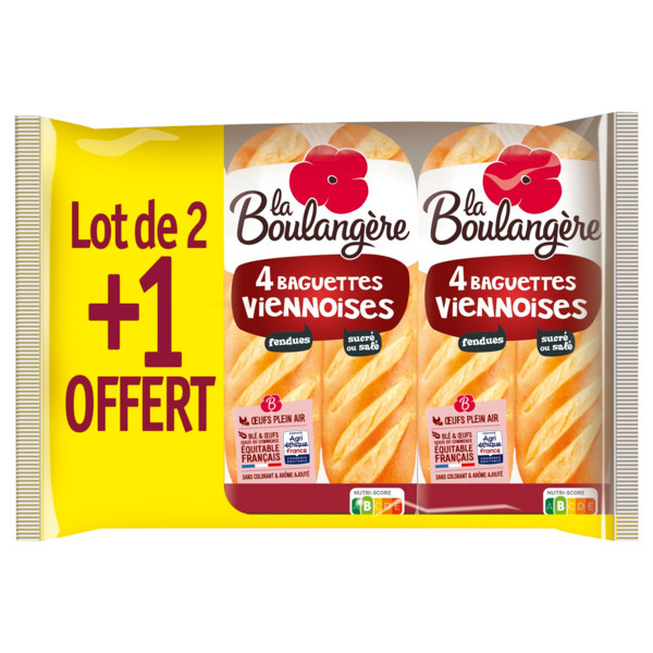 Baguettes Viennoises La Boulangère