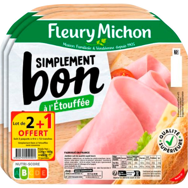 Jambon Simplement Bon Fleury Michon