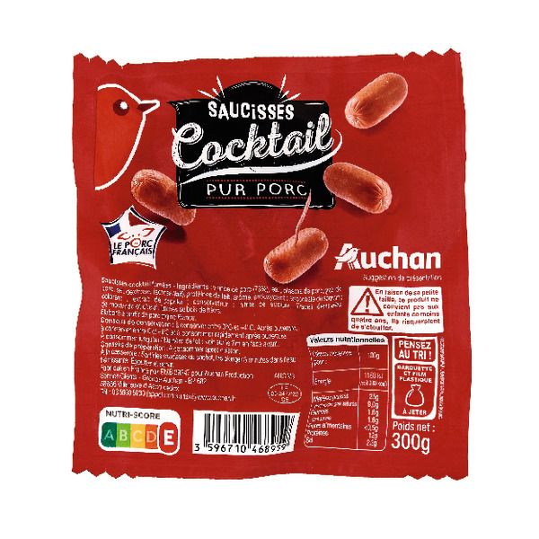 Saucisses Cocktail Auchan