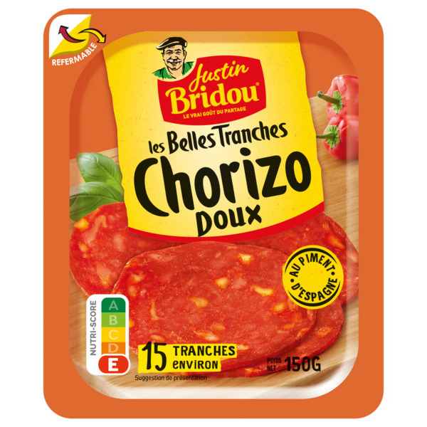 Les Belles Tranches Chorizo Justin Bridou