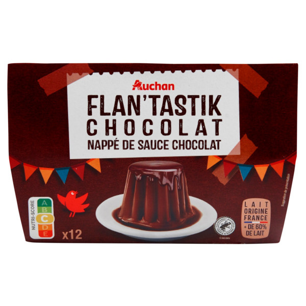 Flan'tastik Chocolat Auchan