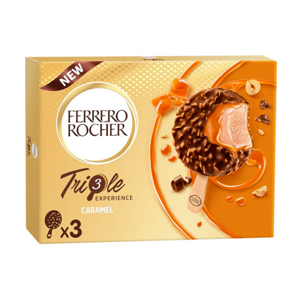 Bâtonnets Glacés Triple Expérience Caramel Ferrero Rocher