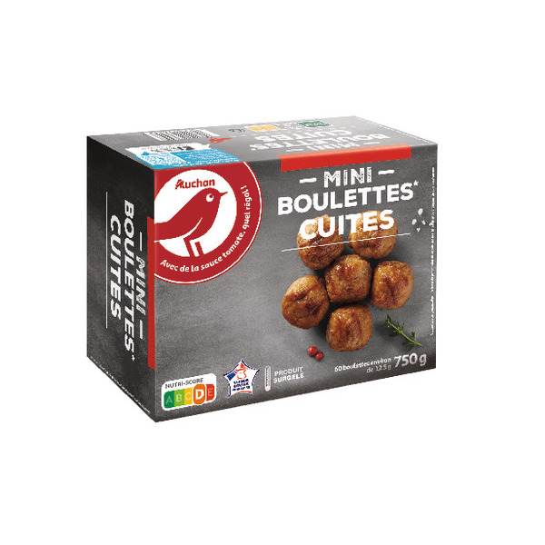 Mini Boulettes De Viande De Boeuf Cuites Surgelées Auchan