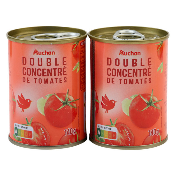 Double Concentré De Tomates Auchan