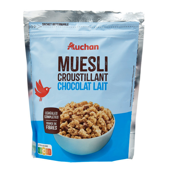 Muesli Croustillant Chocolat Au Lait Auchan