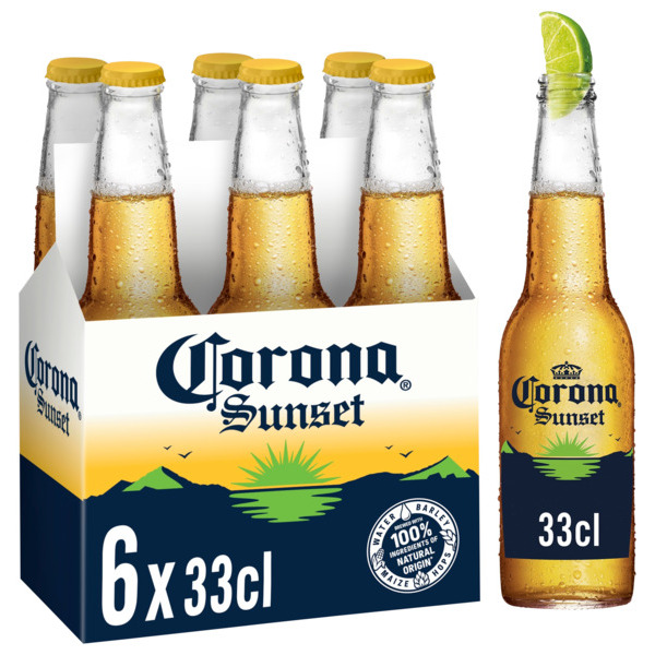 Bière Corona Sunset