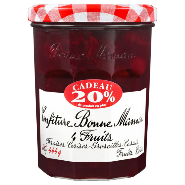 Confiture 4 Fruits Rouges Bonne Maman 