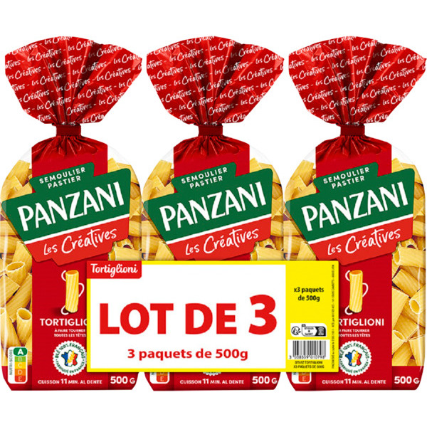 Pâtes Tortiglioni Panzani