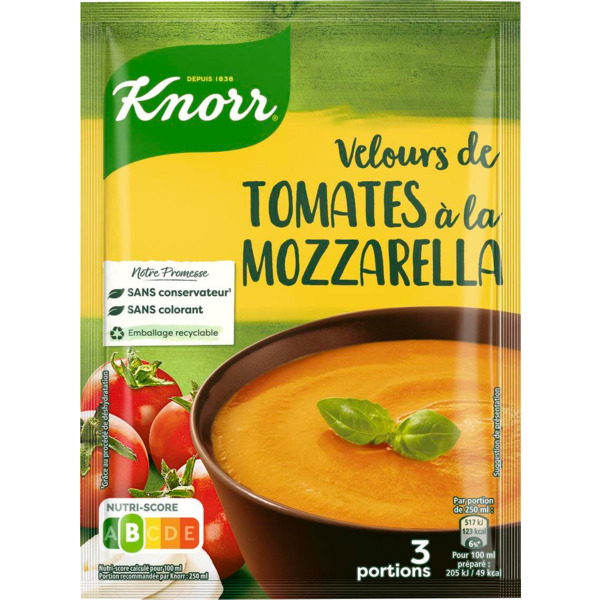 Soupe Déshydratée Tomates Mozzarella Knorr