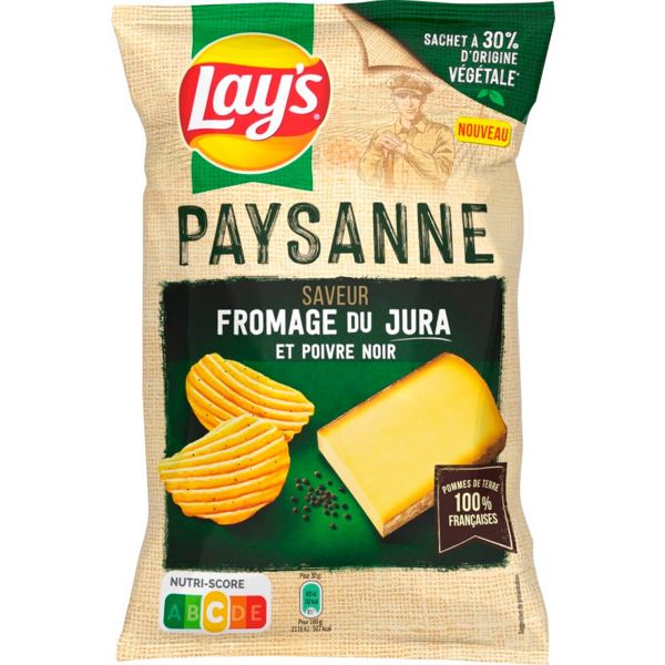 Chips Paysanne Saveur Fromage Du Jura Et Poivre Noir Lay's