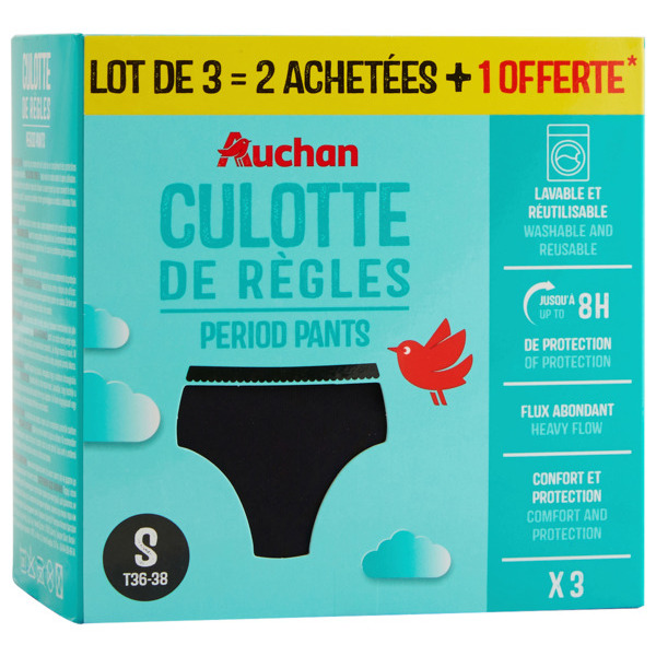 Culotte De Règles Noir Auchan 