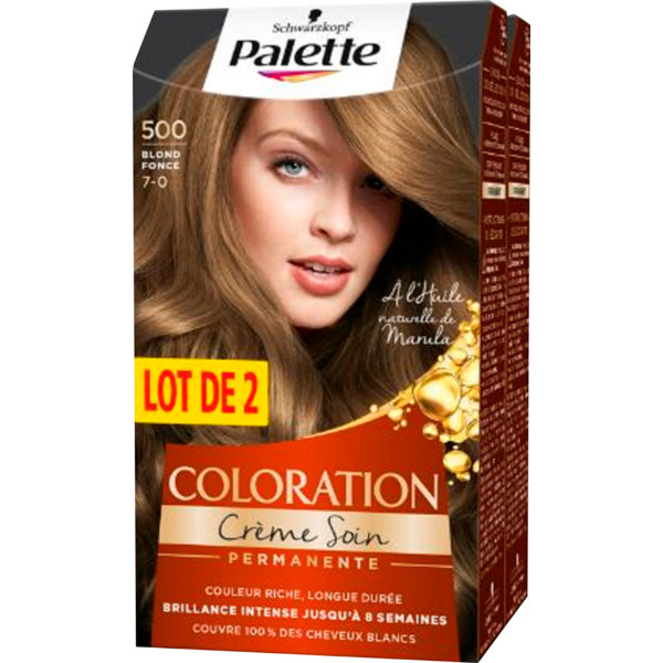 Coloration 500 Blond Foncé Palette 