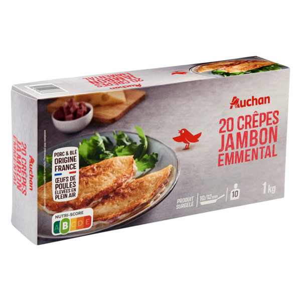 Crêpes Jambon Emmental Surgelées Auchan