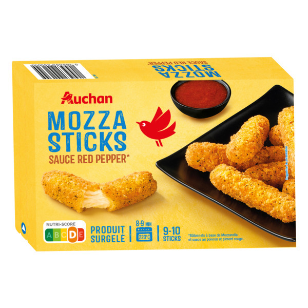 Mozza Sticks Sauce Red Pepper Surgelés Auchan