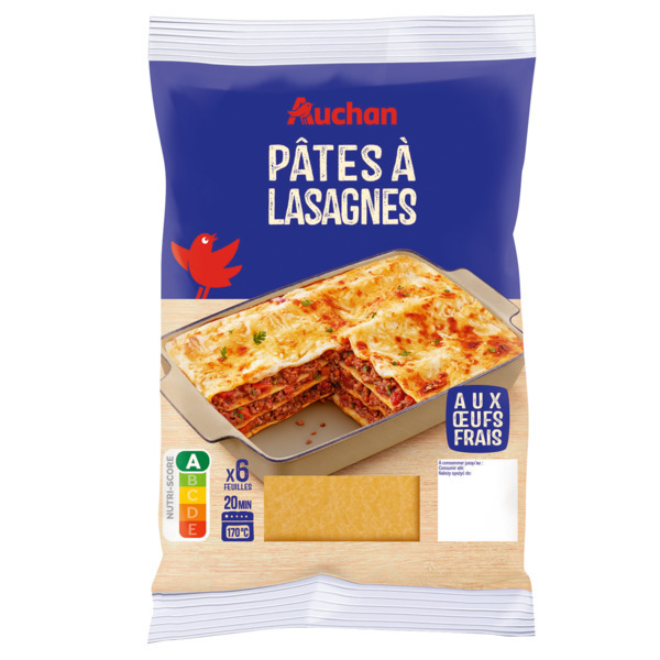 Pâtes Fraîches À Lasagnes Auchan