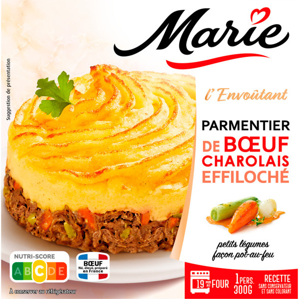 Parmentier De Bœuf Charolais Effiloché Marie