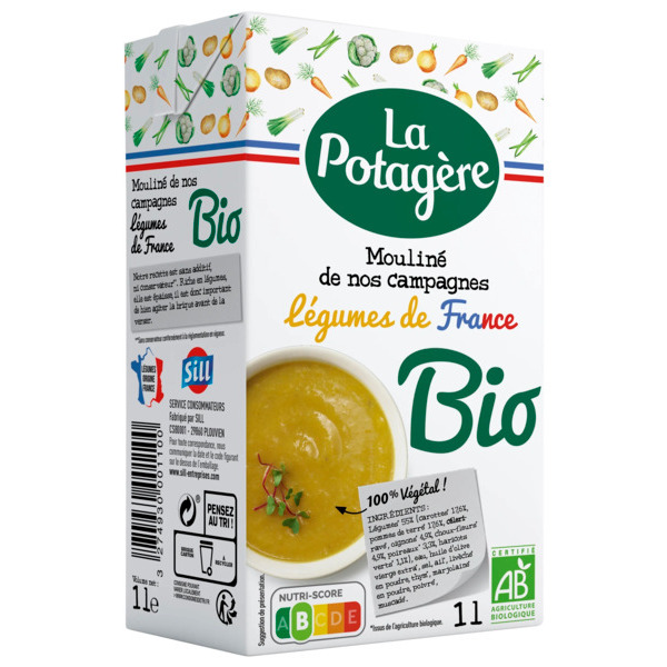 Mouliné Légumes De Nos Campagnes Bio La Potagère 