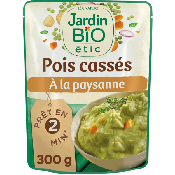 Plat Cuisiné Bio Pois Cassés À La Paysanne Jardin Bio Étic