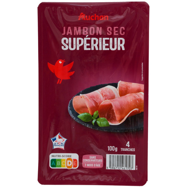 Jambon Sec Supérieur Auchan