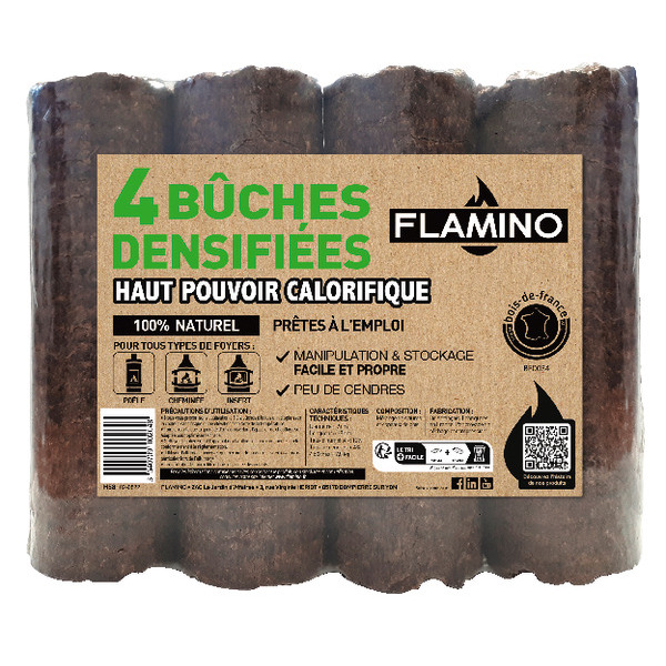 4 Bûches De Bois Densifié 