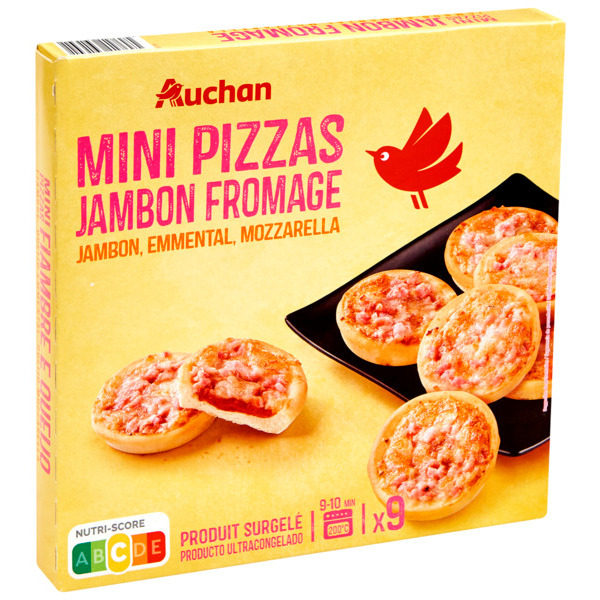 Mini Pizzas Jambon Fromage Surgelées Auchan