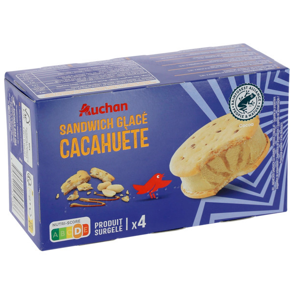 Sandwich Glacé Cacahuète Auchan